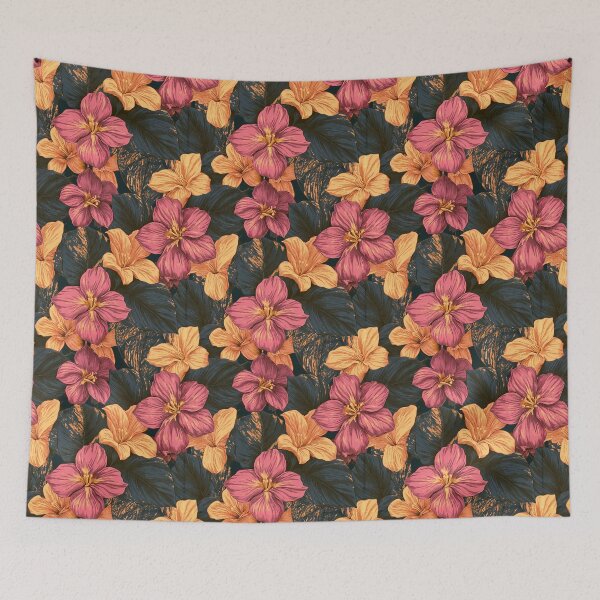 Item preview, Charming Pothos Texture  - Retro Flower Floral - Gifts For Wife designed and sold by RoyalStarsPatts.