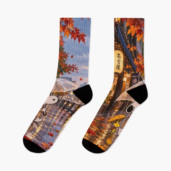 Item preview, Rainy Autumn Stroll in Nagoya designed and sold by katekrystal.