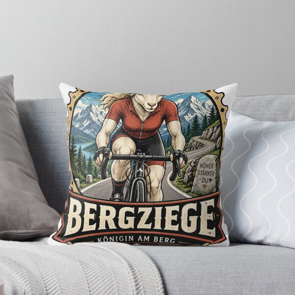 Item preview, Queen of the Mountains – Female Cyclist Gift designed and sold by RennradKunst.