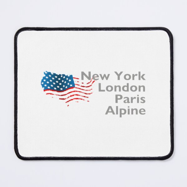 Item preview, New York London Paris Alpine Skyline Artistic Travel Illustration designed and sold by SkinnyOrca.