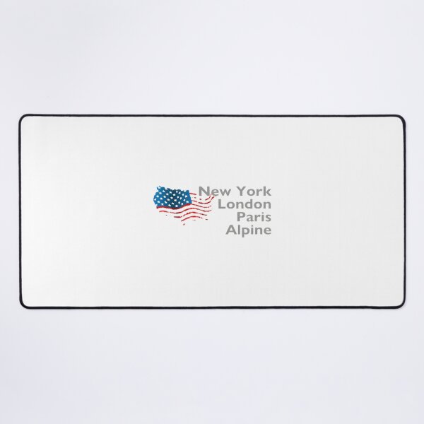 Item preview, New York London Paris Alpine Skyline Artistic Travel Illustration designed and sold by SkinnyOrca.