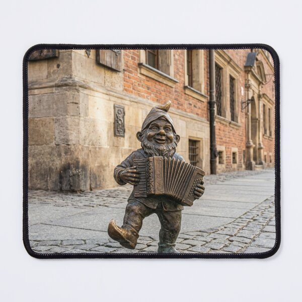 Item preview, Gnome Playing Accordion Art Print – Folk Music Gift, Poland Travel Decor designed and sold by Purrfecta.