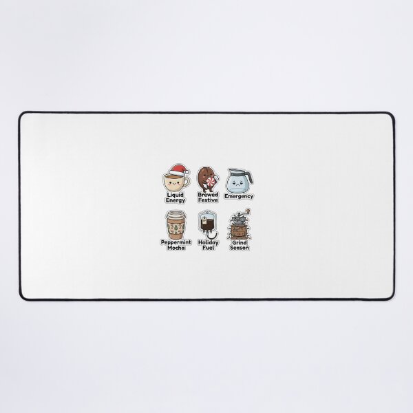 Item preview, Funny Holiday Coffee Addiction Sticker Pack - Festive Brew Puns Set designed and sold by SimpleP.