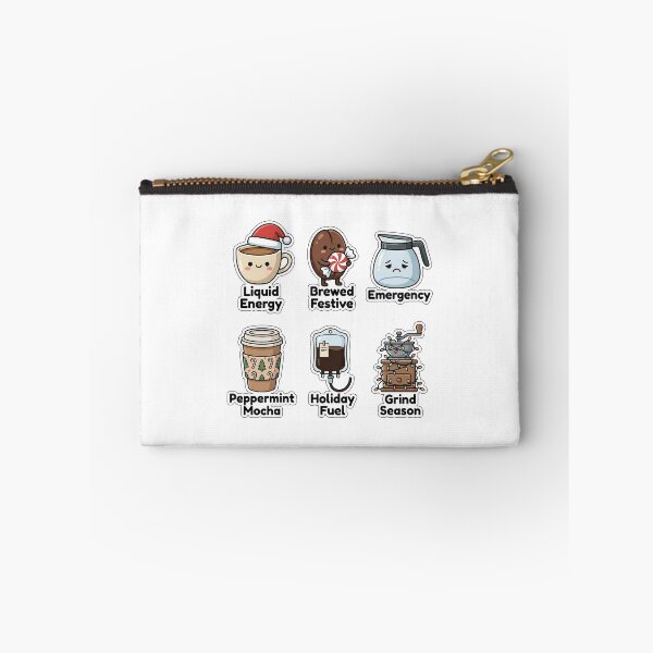Item preview, Funny Holiday Coffee Addiction Sticker Pack - Festive Brew Puns Set designed and sold by SimpleP.