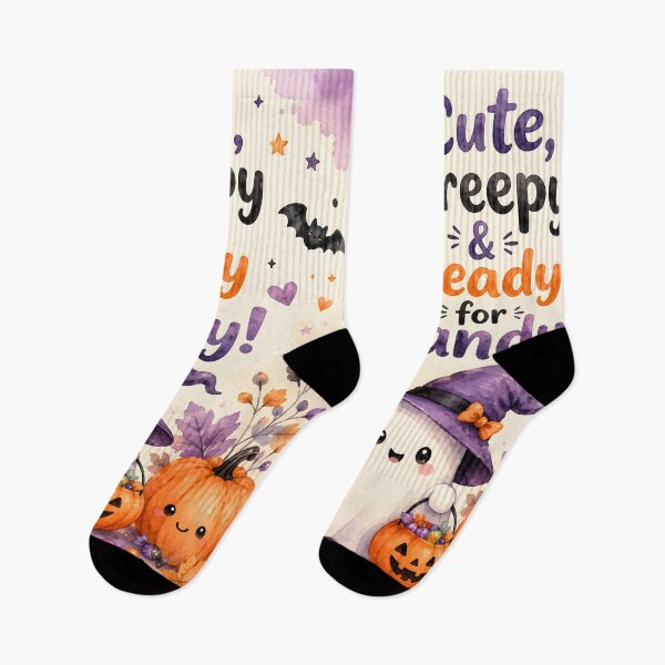 Item preview, Cute Creepy & Ready for Candy Halloween Ghost designed and sold by blankTeeShirt.