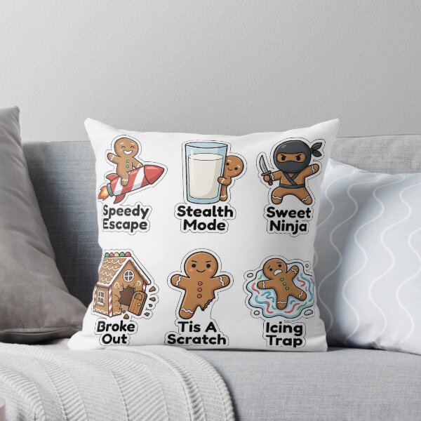 Item preview, Mischievous Gingerbread Escape Sticker Pack - Funny Bakery Puns Bundle designed and sold by SimpleP.