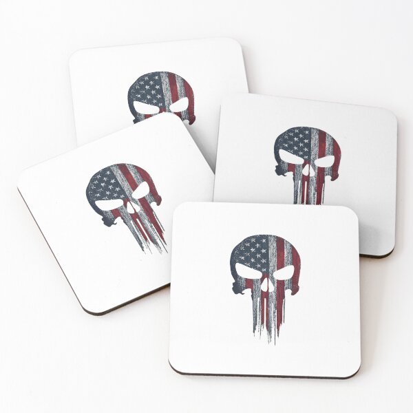 Item preview, American Flag Distressed Tactical Skull designed and sold by calicito.