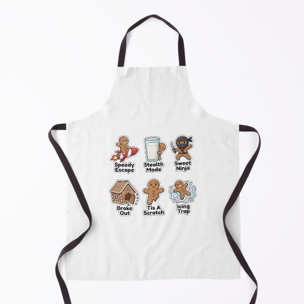Item preview, Mischievous Gingerbread Escape Sticker Pack - Funny Bakery Puns Bundle designed and sold by SimpleP.