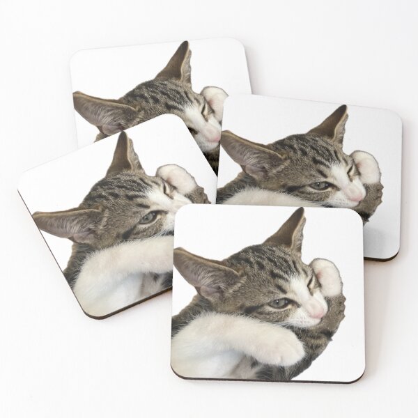 Item preview, Cute Tabby Kitten Hugging Its Own Paw designed and sold by MeliMedO Art.