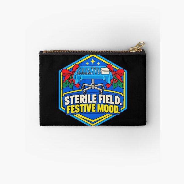 Item preview, Sterile Field Festive Mood Scrub Tech Christmas Badge designed and sold by DreamLayerStudio.