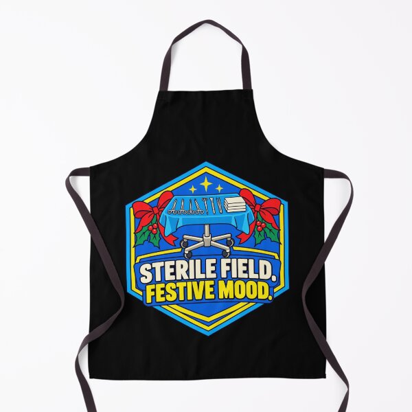 Item preview, Sterile Field Festive Mood Scrub Tech Christmas Badge designed and sold by DreamLayerStudio.