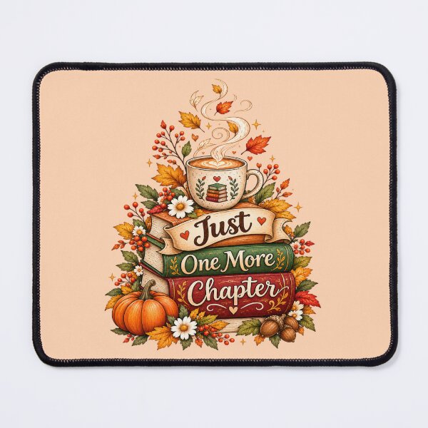 Item preview, Just One More Chapter - Cozy Fall Book Lover Stack designed and sold by NovaNest Studio.