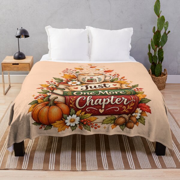 Item preview, Just One More Chapter - Cozy Fall Book Lover Stack designed and sold by NovaNest  Studio.