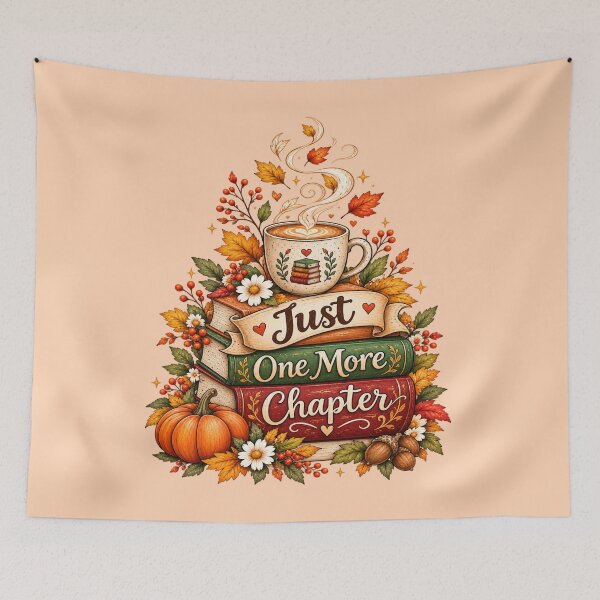 Item preview, Just One More Chapter - Cozy Fall Book Lover Stack designed and sold by NovaNest  Studio.