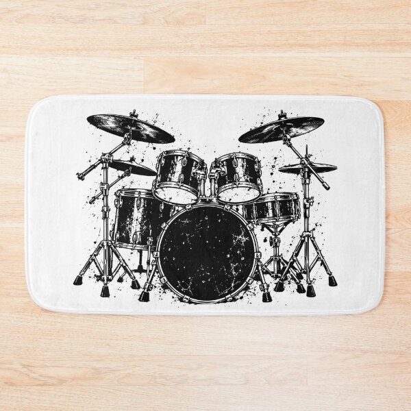 Item preview, Drummer Gear Rock Music Drum Set Graphic designed and sold by roni-harbor.