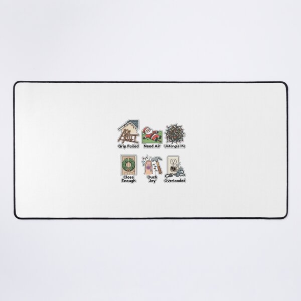 Item preview, Sarcastic Holiday Decorating Fails Sticker Pack - Funny House Decor Puns designed and sold by SimpleP.