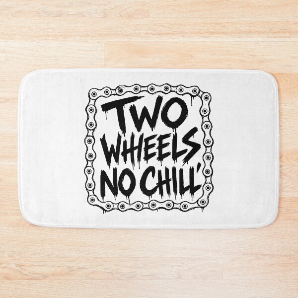 Item preview, Two Wheels No Chill MTB Punk Zine Sticker Tee Mountain Bike Trail Rider Gift designed and sold by sharifex.