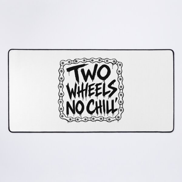 Item preview, Two Wheels No Chill MTB Punk Zine Sticker Tee Mountain Bike Trail Rider Gift designed and sold by sharifex.