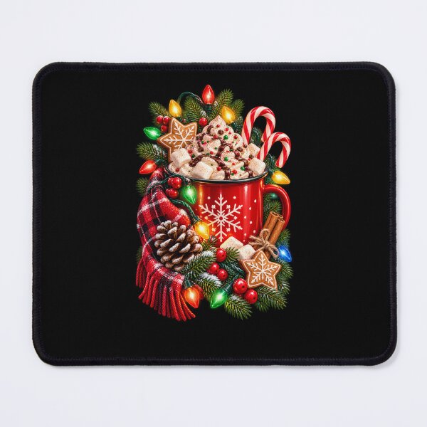 Item preview, Hot Cocoa & Christmas Lights Cozy Holiday Mug Design designed and sold by RockitBaby.