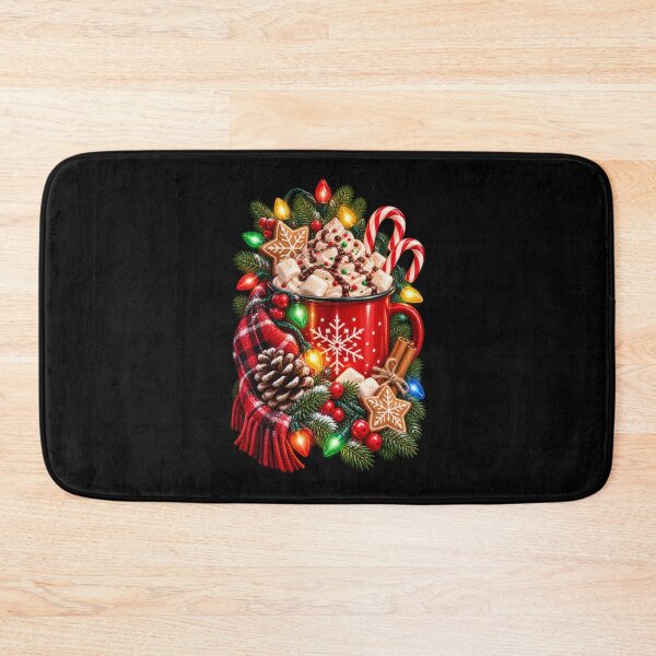 Item preview, Hot Cocoa & Christmas Lights Cozy Holiday Mug Design designed and sold by RockitBaby.