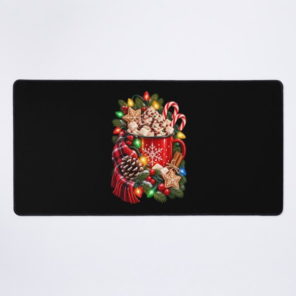 Item preview, Hot Cocoa & Christmas Lights Cozy Holiday Mug Design designed and sold by RockitBaby.
