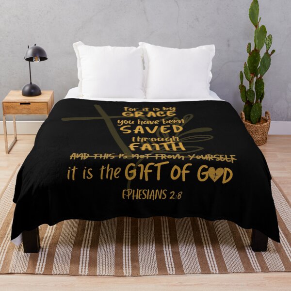 Item preview, Ephesians 2:8 – Saved by Grace Through Faith | Christian Bible Verse Design designed and sold by Conduit Tees.
