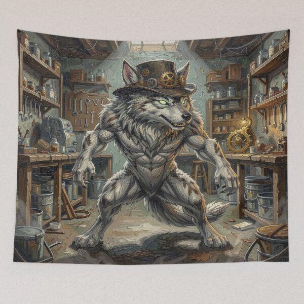 Item preview, Wolf Of The Clockwork Workshop designed and sold by FotoworldEdel.