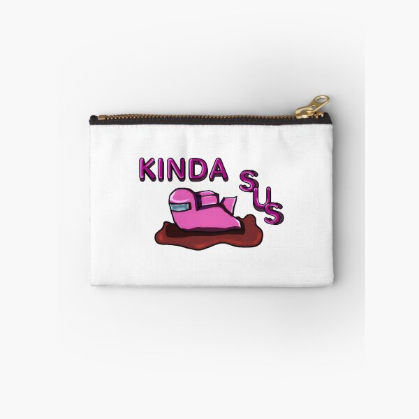 Item preview, Kinda Sus Pink Cute Suspicious Character Illustration designed and sold by Kn0xX.