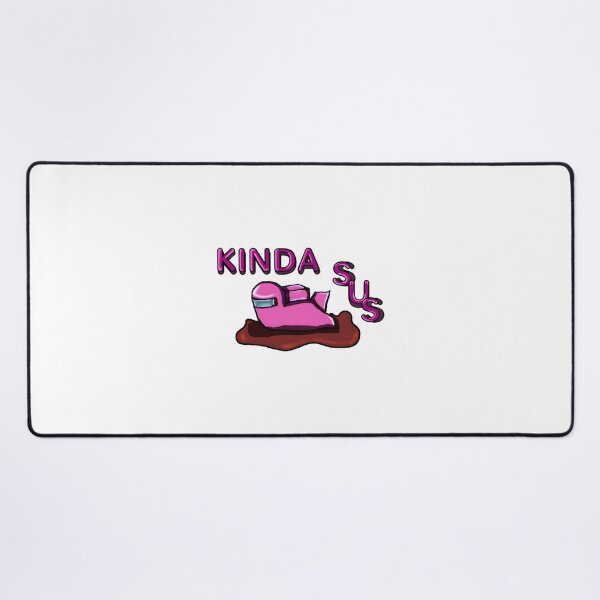 Item preview, Kinda Sus Pink Cute Suspicious Character Illustration designed and sold by Kn0xX.