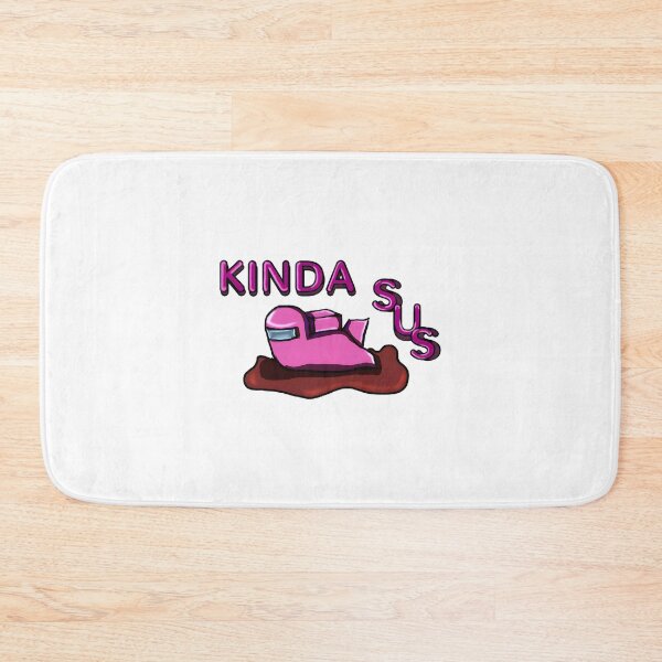 Item preview, Kinda Sus Pink Cute Suspicious Character Illustration designed and sold by Kn0xX.