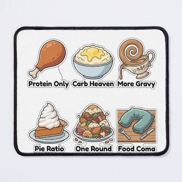 Item preview, Sarcastic Christmas Feast & Calorie Sticker Pack - Food Coma Puns Collection designed and sold by SimpleP.