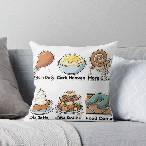Item preview, Sarcastic Christmas Feast & Calorie Sticker Pack - Food Coma Puns Collection designed and sold by SimpleP.