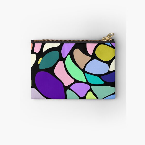 Item preview, Abstract Mosaic Stain Glass Pattern - Retro Colorful Organic Shape Design    designed and sold by UniqueDesign751.