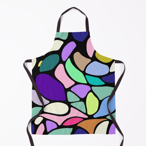 Item preview, Abstract Mosaic Stain Glass Pattern - Retro Colorful Organic Shape Design    designed and sold by UniqueDesign751.