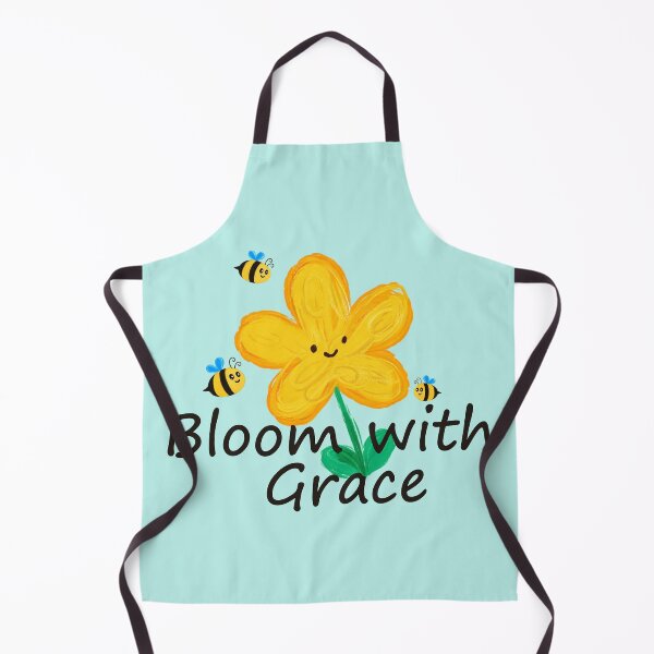 Item preview, Bloom With Grace Cute Flower Bees Motivational Quote designed and sold by littlepiptales.