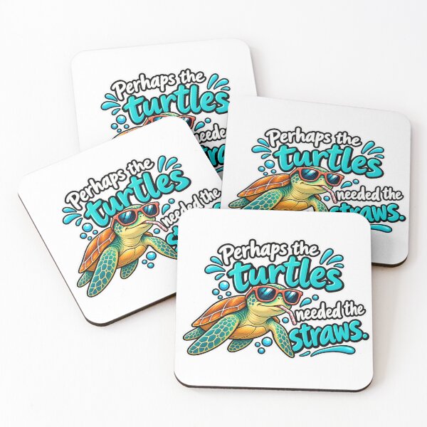 Item preview, Perhaps the turtles needed the straws. designed and sold by zingbing.