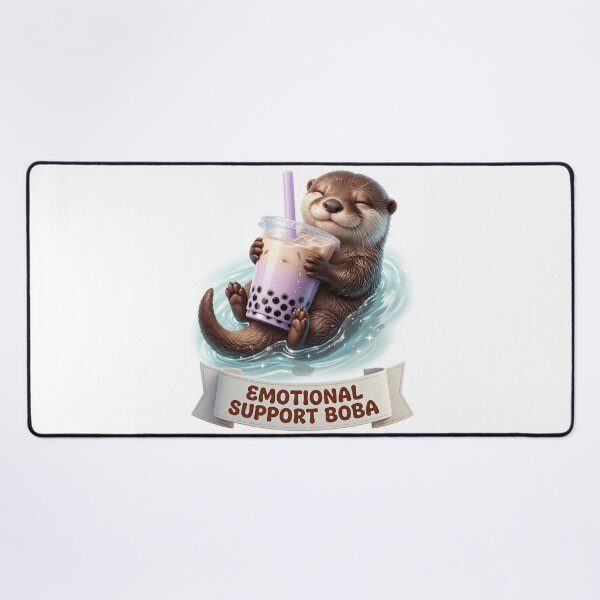 Item preview, Emotional Support Boba Cute Otter designed and sold by LaunchLabs26.