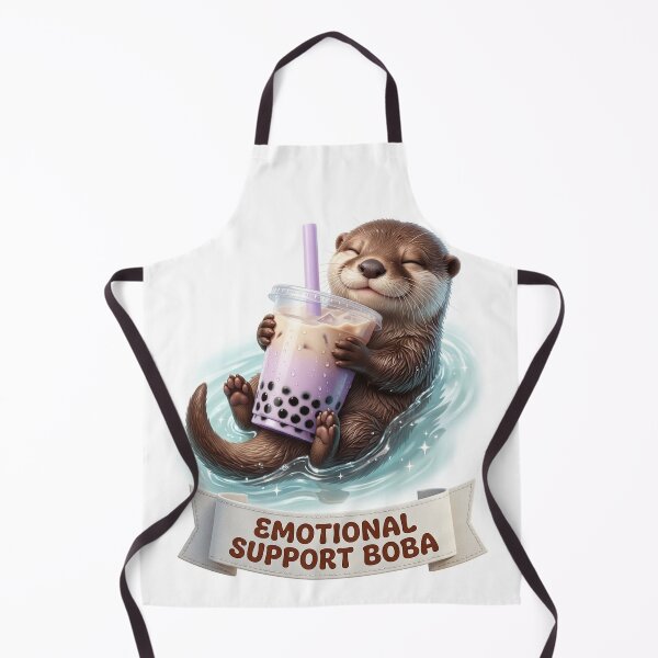 Item preview, Emotional Support Boba Cute Otter designed and sold by LaunchLabs26.
