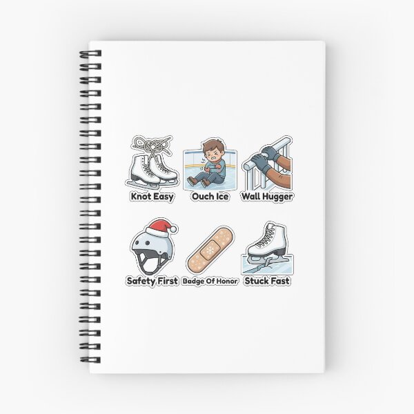 Item preview, Sarcastic Ice Skating Fails Sticker Pack - Funny Winter Sports Puns designed and sold by SimpleP.