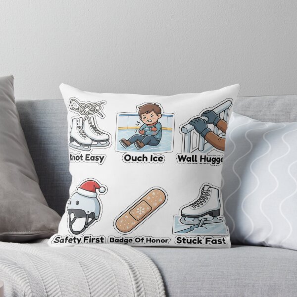 Item preview, Sarcastic Ice Skating Fails Sticker Pack - Funny Winter Sports Puns designed and sold by SimpleP.