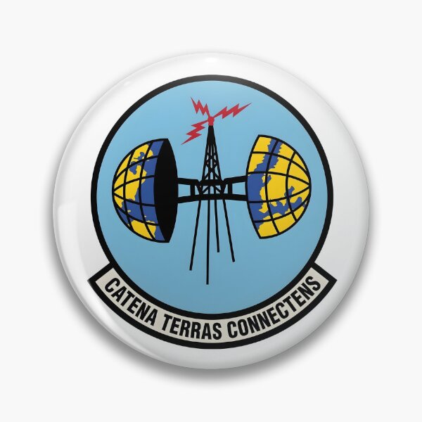 Item preview, USAF Strategic Global Communications Catena Terras Connectens Patch designed and sold by CharlieDesings.