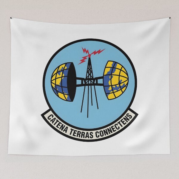 Item preview, USAF Strategic Global Communications Catena Terras Connectens Patch designed and sold by CharlieDesings.