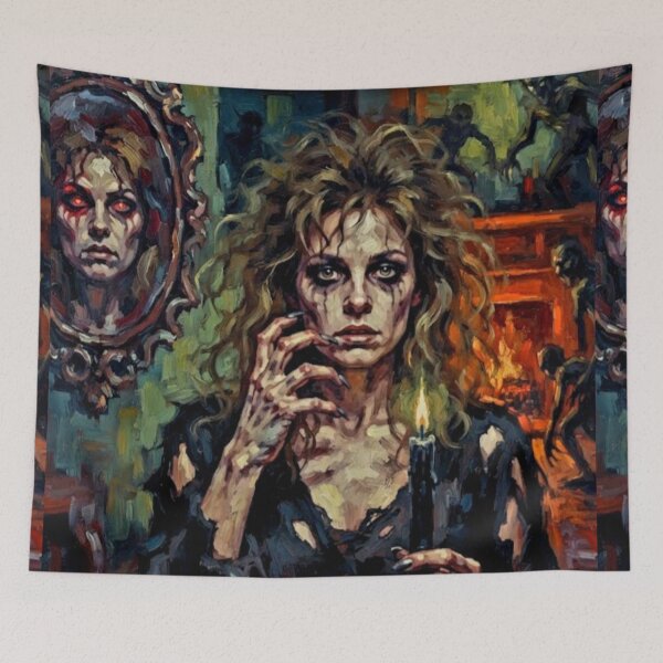 Item preview, Night of the Demons Ultimate Cult Horror Fine Art Tribute designed and sold by Art's Diner.