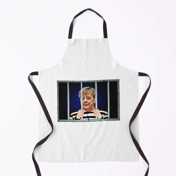 Item preview, Satirical Angela Merkel Behind Bars Humor Design for Political Resistance Fans designed and sold by Medjz.