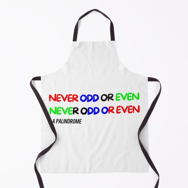 Item preview, Never Odd or Even Palindrome T-Shirt – Clever Wordplay Design designed and sold by CraftNestNoor.
