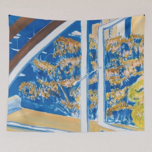 Item preview, the window lavender bay 1980 by Brett whiteley - Brett whiteley artwork  designed and sold by namikikkik.