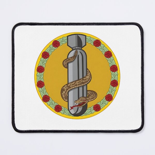 Item preview, USAAF 409th Bombardment Squadron Snake and Bomb Insignia Patch designed and sold by CharlieDesings.