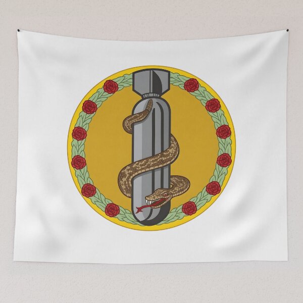 Item preview, USAAF 409th Bombardment Squadron Snake and Bomb Insignia Patch designed and sold by CharlieDesings.