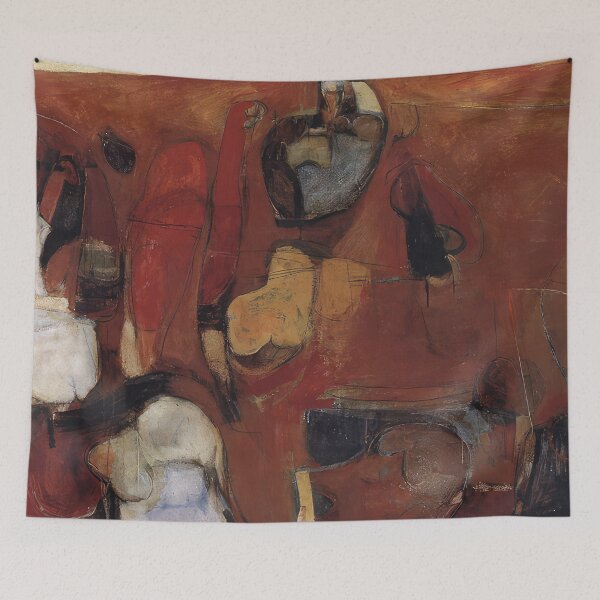 Item preview, untitled red painting 1960 by Brett whiteley - Brett whiteley artwork  designed and sold by namikikkik.