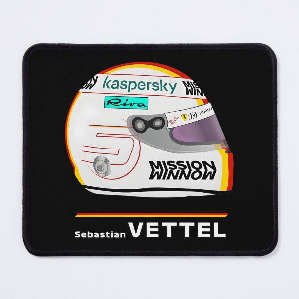 Item preview, Sebastian Vettel Racing Helmet Graphic Design for Motorsport Fans designed and sold by PORTALSTAR.